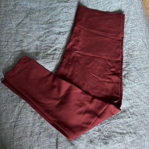 LOFT maroon leggings